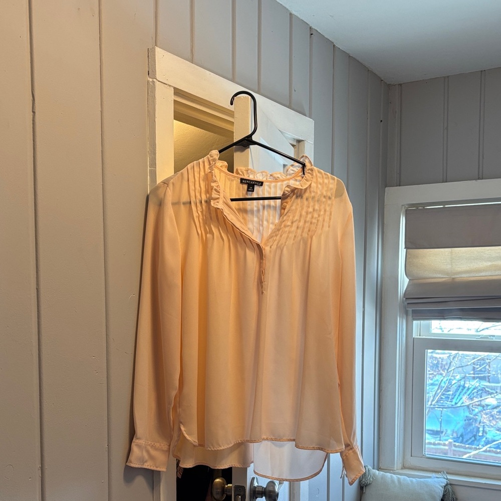 Jcrew sheer pink Women's Blouse